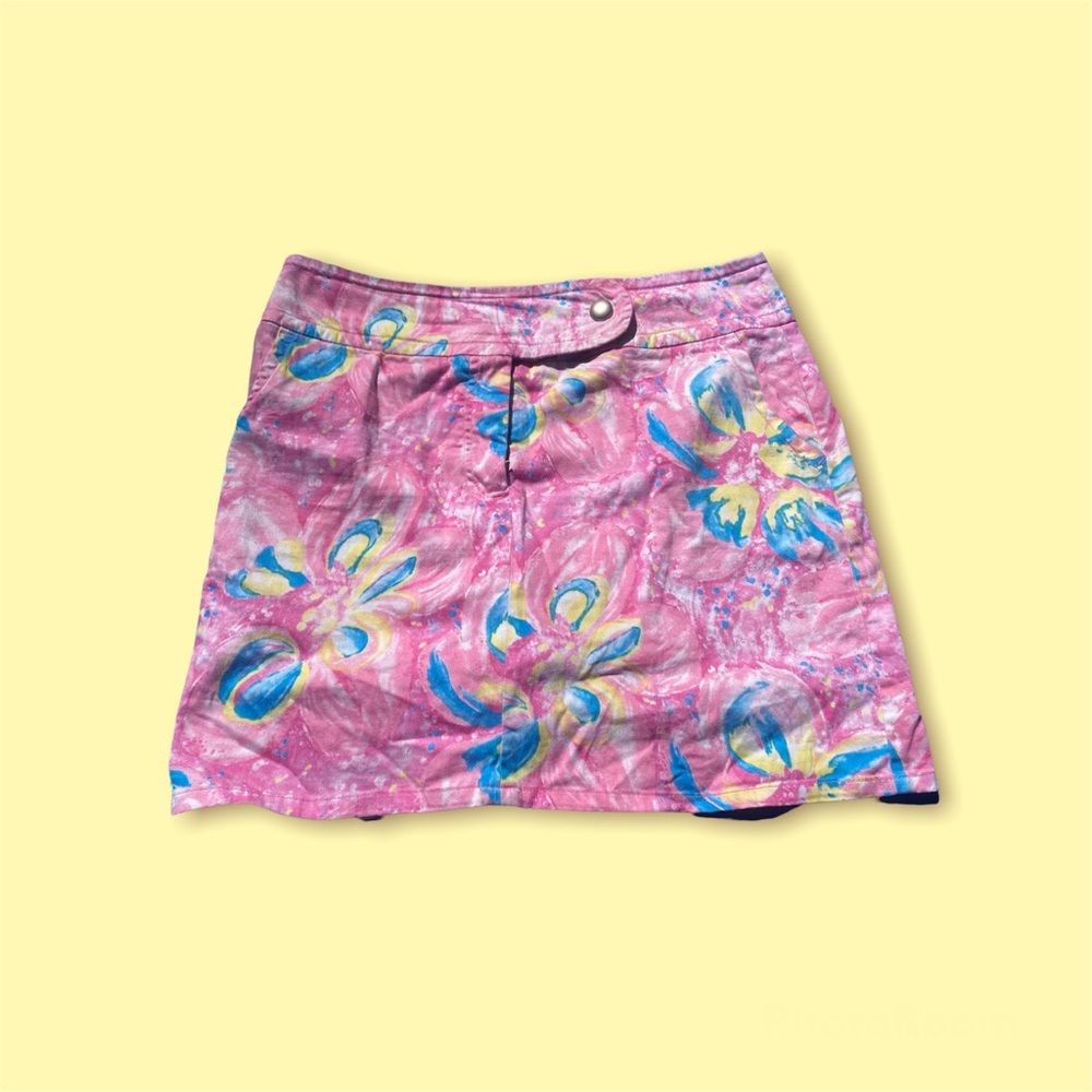 Vintage Bubblegum Floral Skort